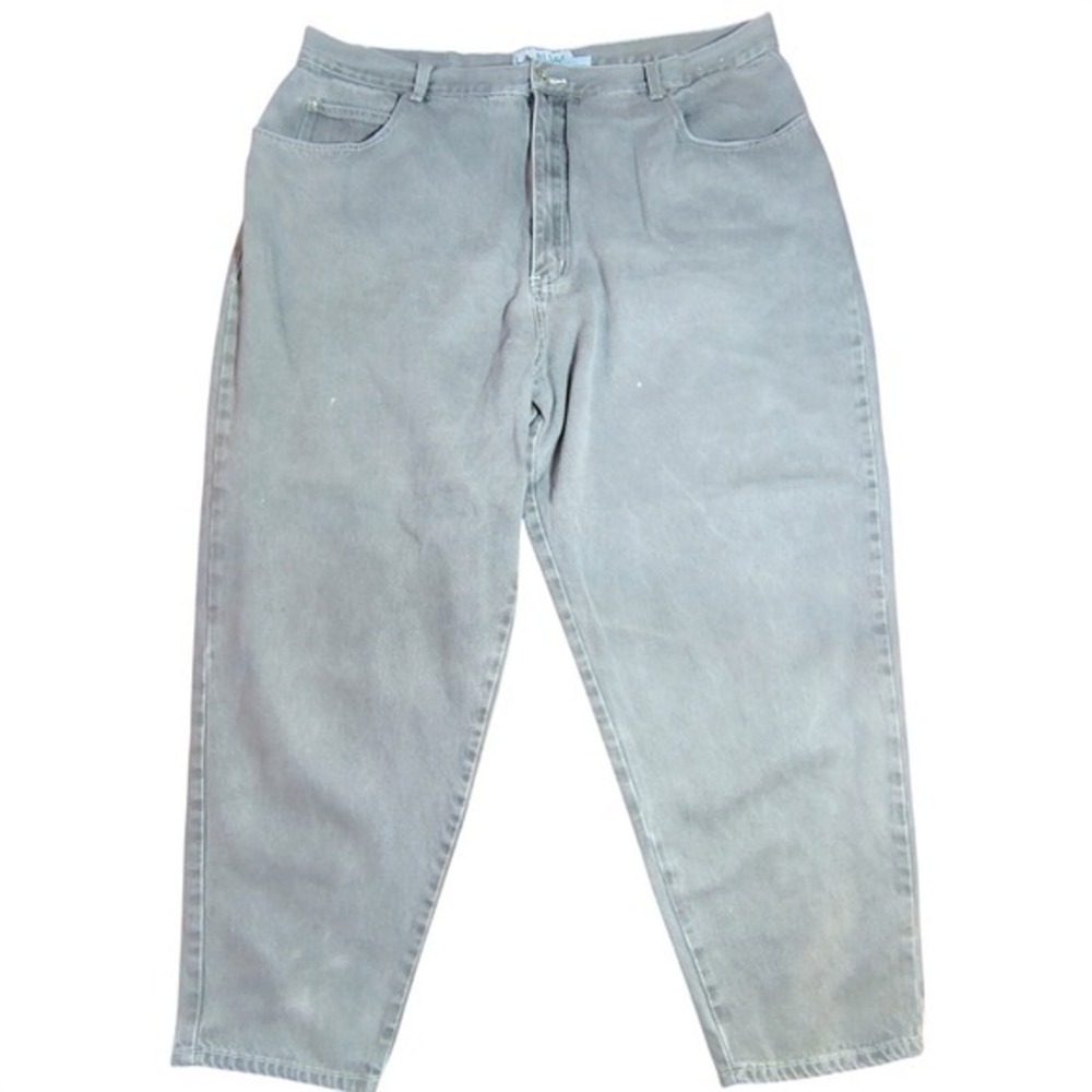 L.A. BLUES barrel Grey Denim Jeans Size 26 Straight Leg Cotton vintage‎ 90s y2k